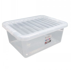Wham Crystal Plastic Storage Box & Lid Size 05 (17 Litre)